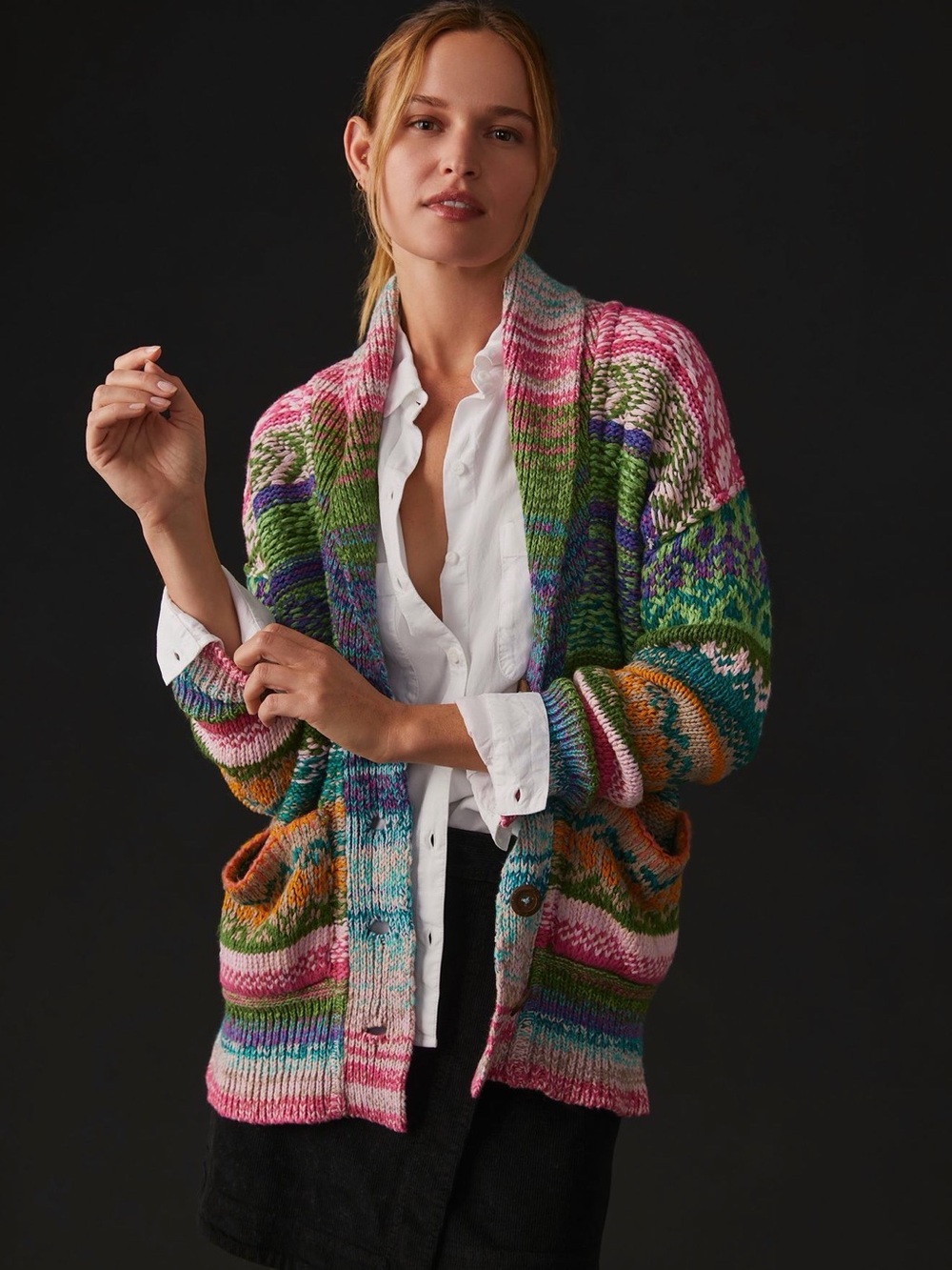 Wendy Wurtzburger & Marcella Volini for Anthropologie Knit Louise Knit Cardigan